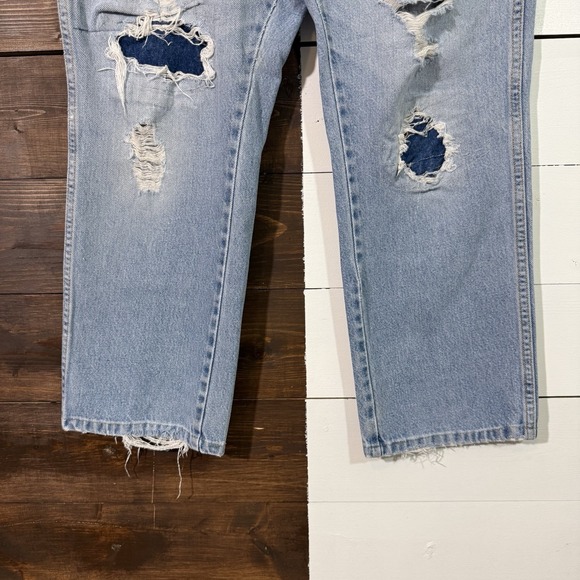 Vintage 90s Dickies Distressed Denim Jeans 34x26.5 - Picture 4 of 7